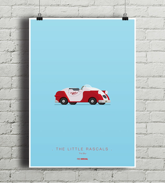 Klan Urwisów - Blur - plakat A4 minimalmill