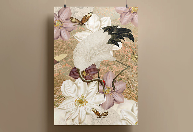 grafiki i ilustracje Plakat - kolaż - Żuraw - A4 lub 30x40 cm