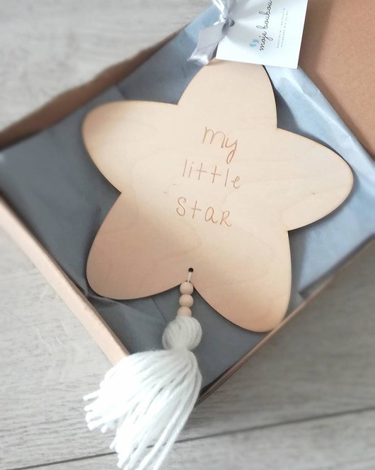Drewniany proporczyk MY LITTLE STAR Moje Boubou