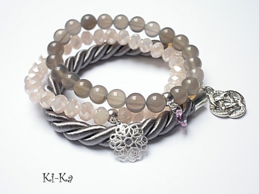 Grey and silk set  KiKa pracownia