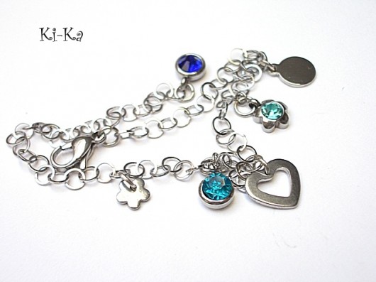 Alloys Collection - Line Blue heart KiKa pracownia