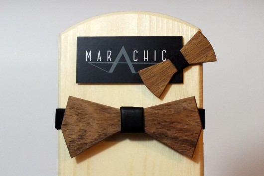 Drewniana muszka BLAS black MARACHIC
