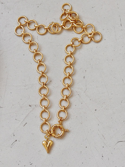 naszyjniki - inne Naszyjnik Heart Chain