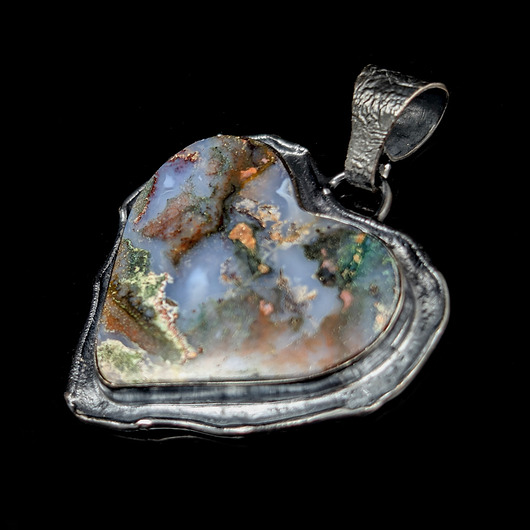 wisiory Serce lasu- agat