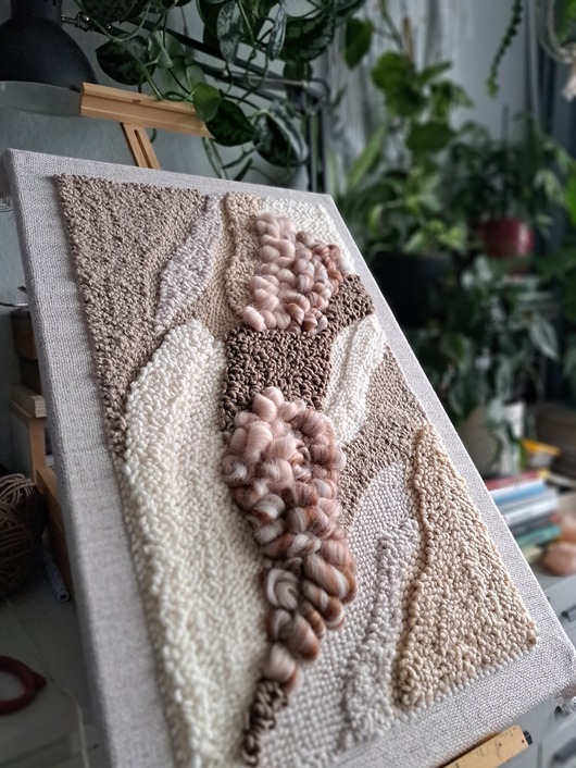 obrazy Mocca obraz punch needle