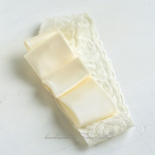 CREAMY LACE opaska FloraArt