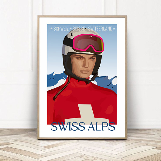 plakaty Plakat Narciarka