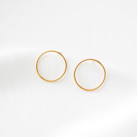 kolczyki pozłacane Złote kolczyki koła