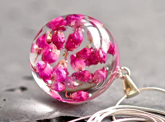 Elegancki naszyjnik z wrzoścem  Grol Jewellery