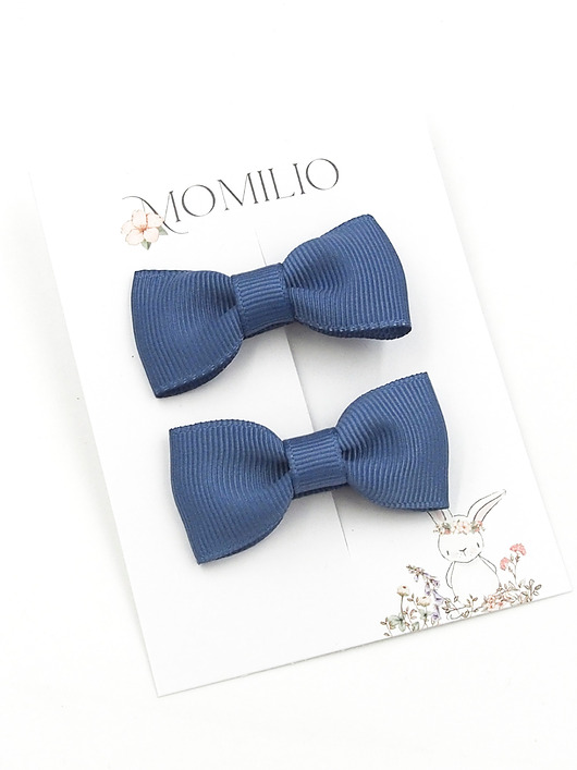 ozdoby do włosów dla dzieci Spinki do włosów Classic Bow Smoke Blue