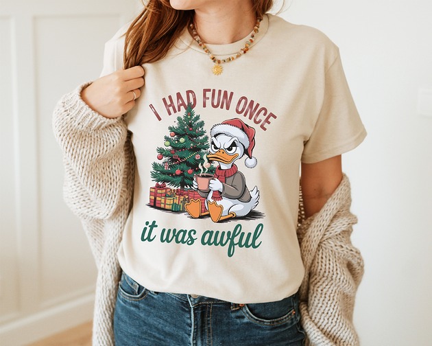 t-shirt damskie Koszulka  z nadrukiem  I HAD FUN ONCE