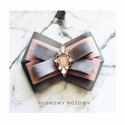broszki Unikatowa zamszowa kolekcja z Kryształkiem NEW
