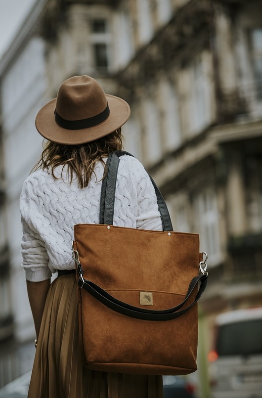 torby na ramię Torba z wodoodpornego nubuku