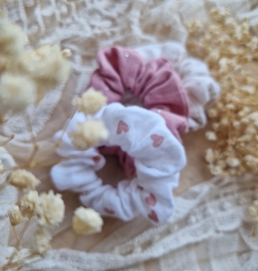 gumki do włosów Zestaw 3 scrunchie
