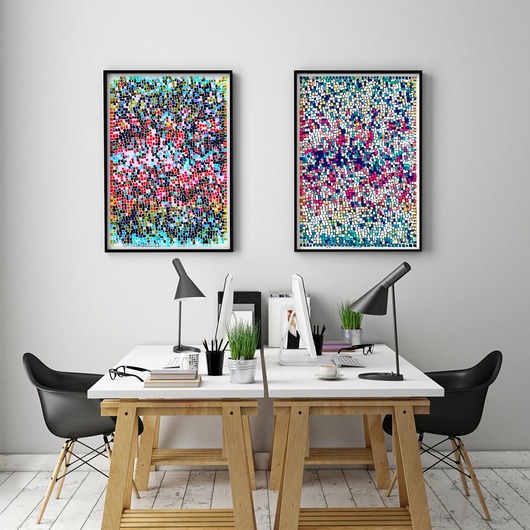 Zestaw 2 prac 50x70cm Malgorzata Domanska