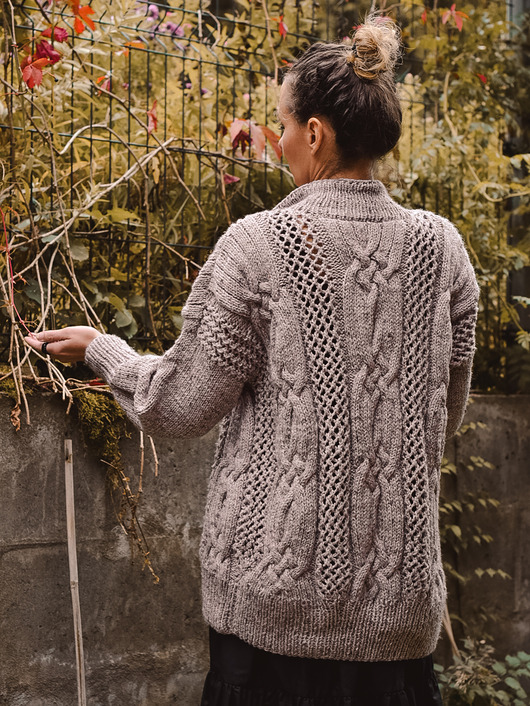 kardigany damskie Jesienne warkocze