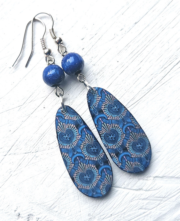 kolczyki drewniane Na północ