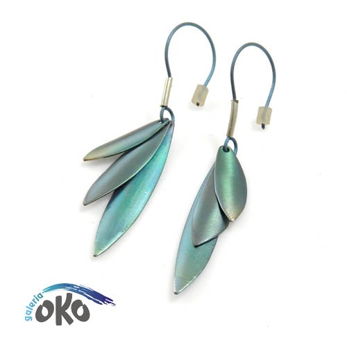 kolczyki - inne Piórka z tytanu