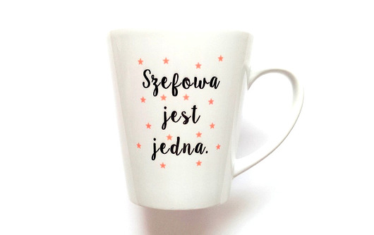 Kubek Latte SZEFOWA JEST JEDNA FarrowDesign