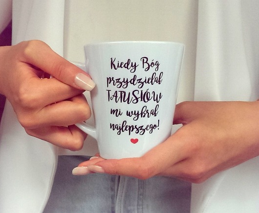 Kubek Latte   KIEDY BÓG PRZYDZIELAŁ TATUSIÓW FarrowDesign