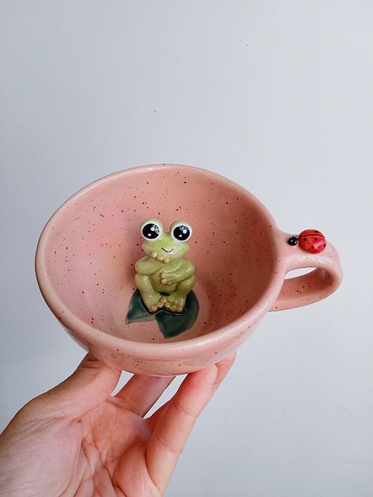 kubki Filiżanka z żabką, kubek 300ml