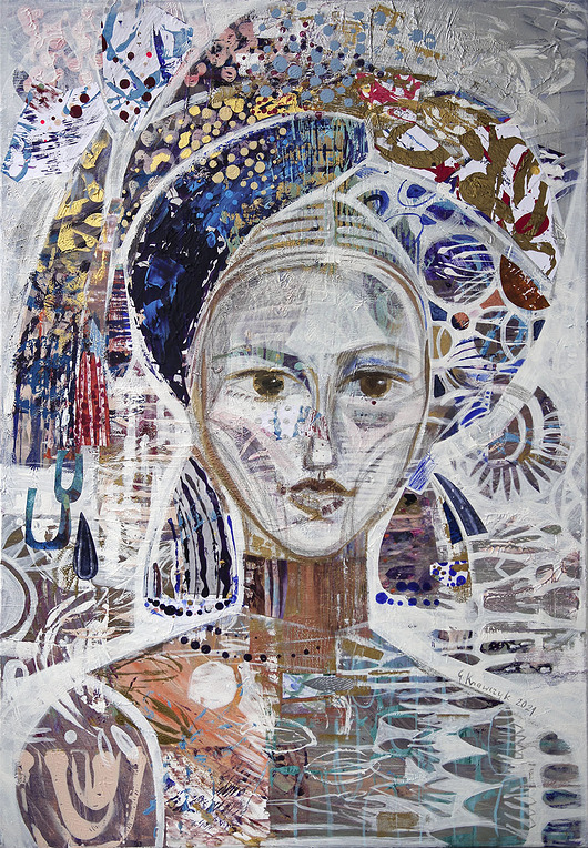 obrazy Obraz na płótnie 100x70  - Kobieta w turbanie II
