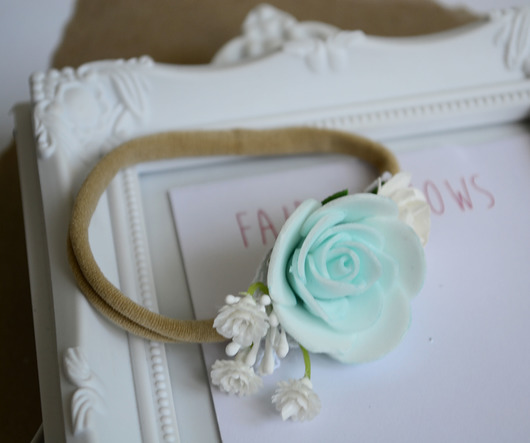 FairyBows Opaska wianuszek w stylu boho FairyBows