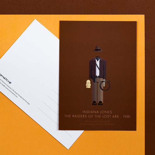 Plakat Indiana Jones - pocztówka minimalmill