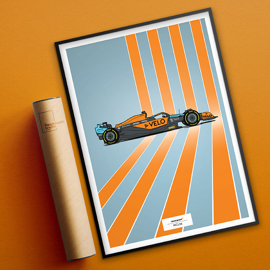 plakaty Plakat Motoryzacja - McLaren MCL36