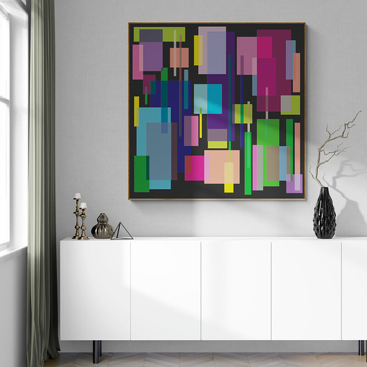 plakaty Geometric fantasy black, grafika, plakat