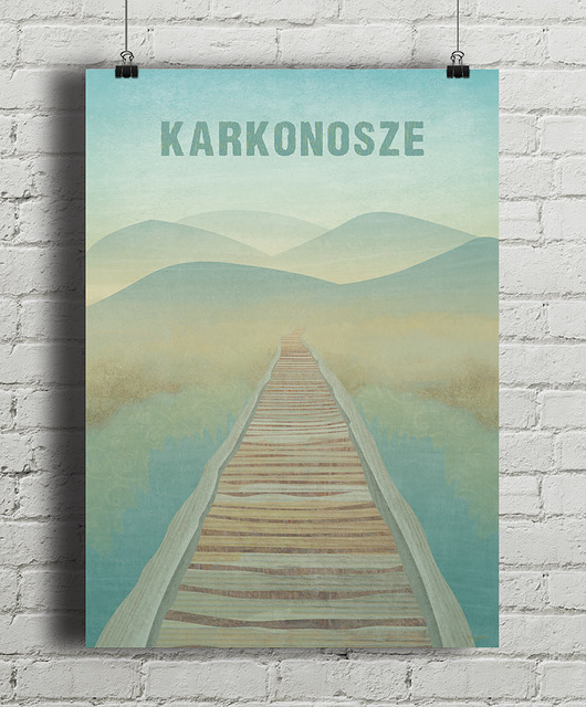 plakaty Karkonosze - plakat z górami - fine art