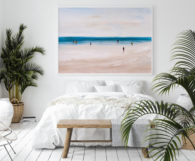 plakaty Plakat Plaża abstrakcja malarska