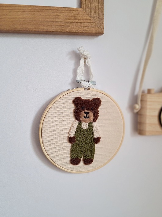 obrazy i plakaty do pokoju dziecięcego Miś dekoracja ścienna- neutralna ozdoba do pokoju niemowlaka