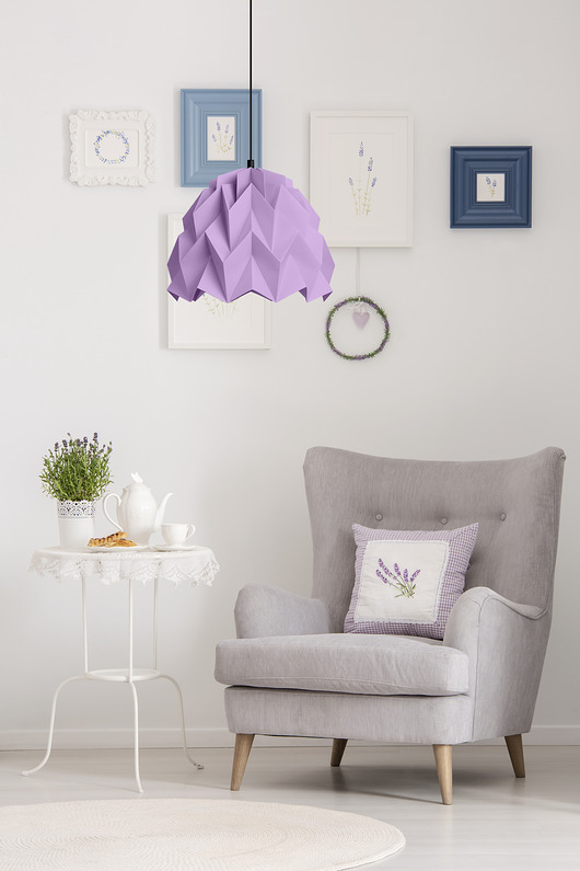 lampy wiszące Lampa wisząca origami ICEBERG S liliowa