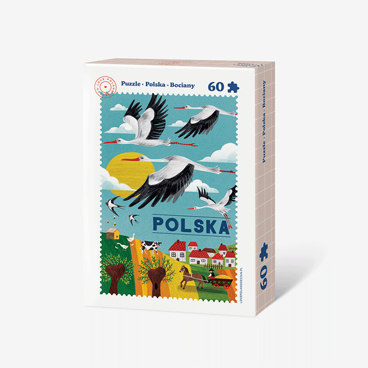 puzzle dla dzieci Puzzle Polska Bociany 60