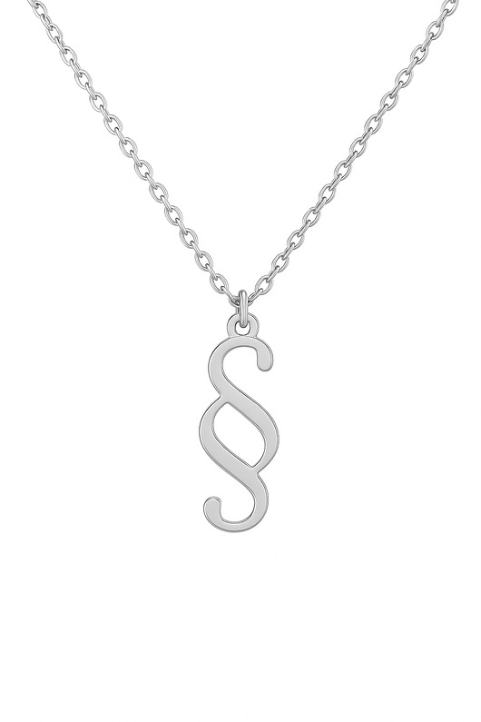 złote naszyjniki Naszyjnik Paragraf -srebro, złoto, różowe złoto