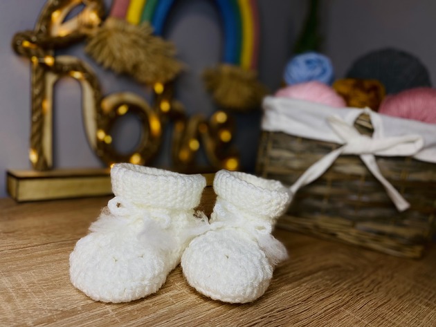 buty dziecięce Buciki na szydełku dla malucha