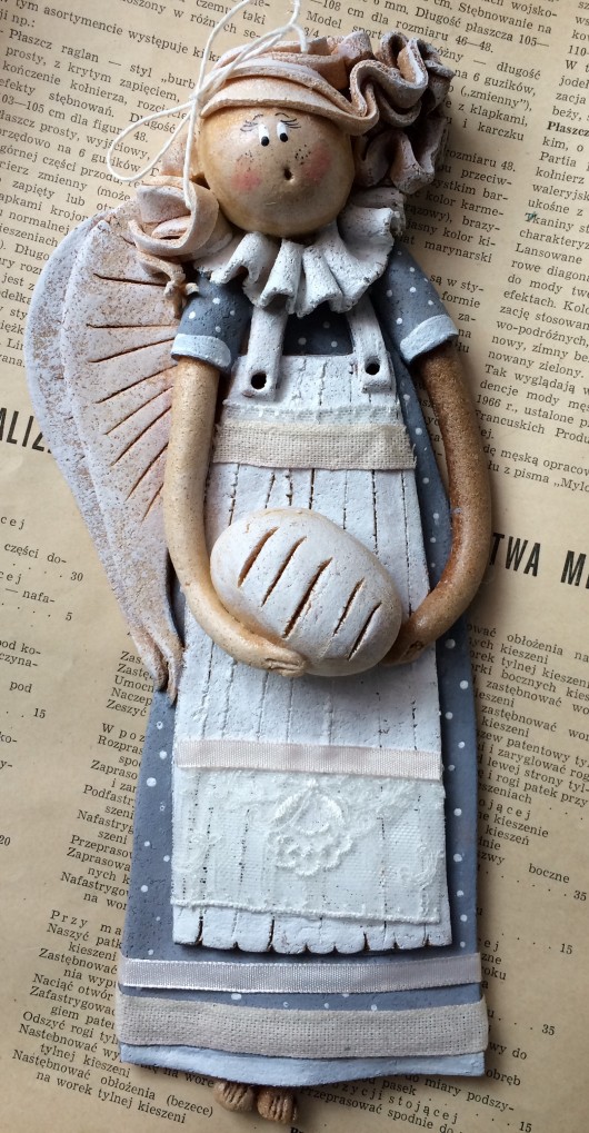 figurki i rzeźby Kuchenny - anielinka z masy solnej!