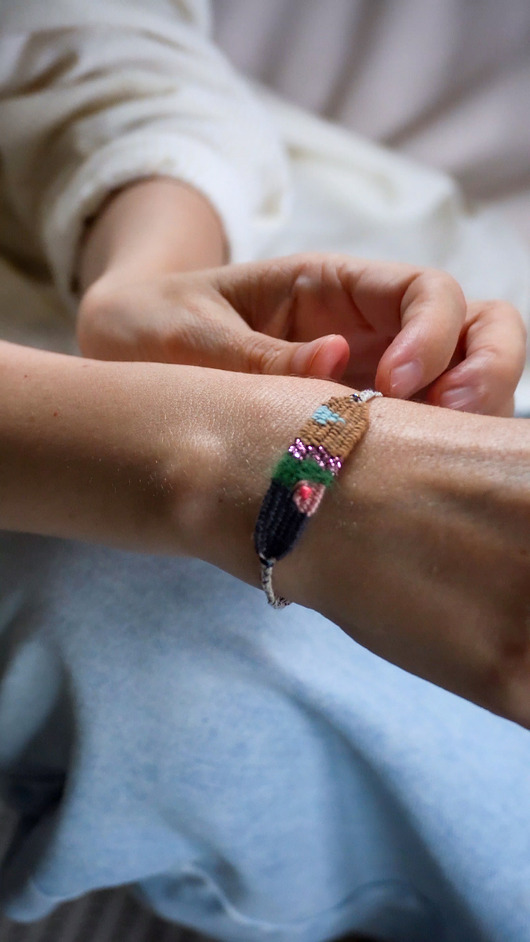 bransoletki na sznurku Mini boho bransoletka na sznurku
