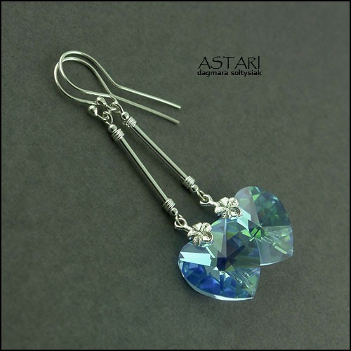kryształ SWAROVSKI HEART - AQUA - ZAMÓWIENIE Astari