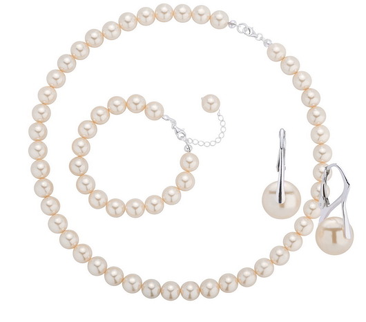 3-częściowy komplet pereł i srebra 925 Coccola JEWELLERY