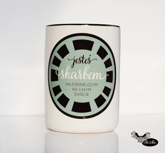 Jesteś skarbem najcenniejszym ..., kubek 450ml Sowia Aleja