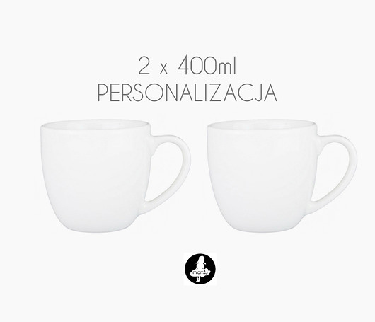 PERSONALIZACJA - 2xkubek 400ml MIAMILU miamilu