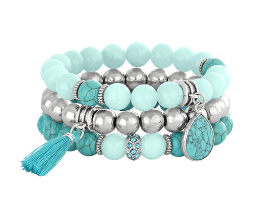 Mint, turquosie & silver Lavoga