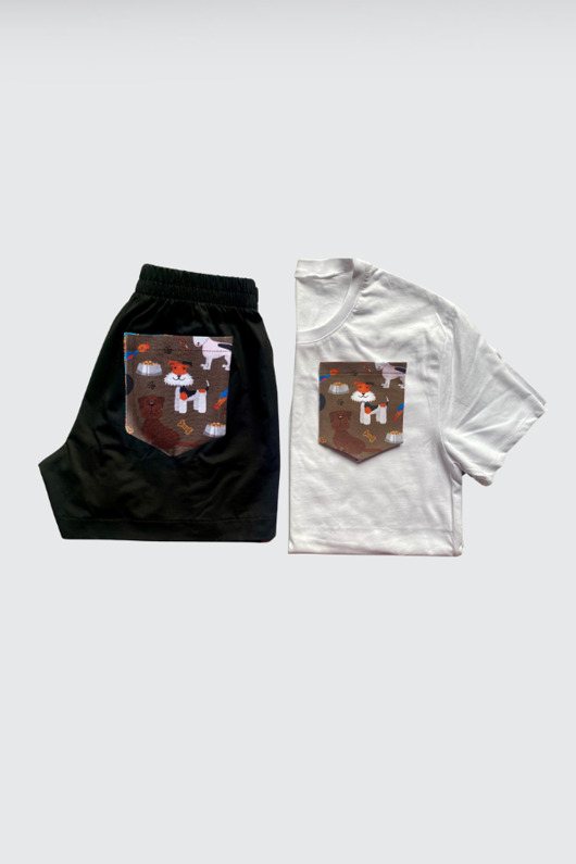 moda - inne Piżama Unisex bawełniana w pieski