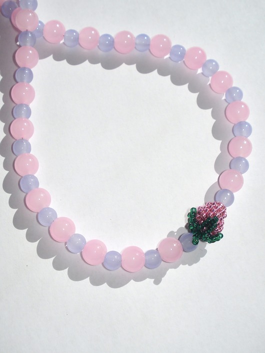 chokery Naszyjnik - hot pink