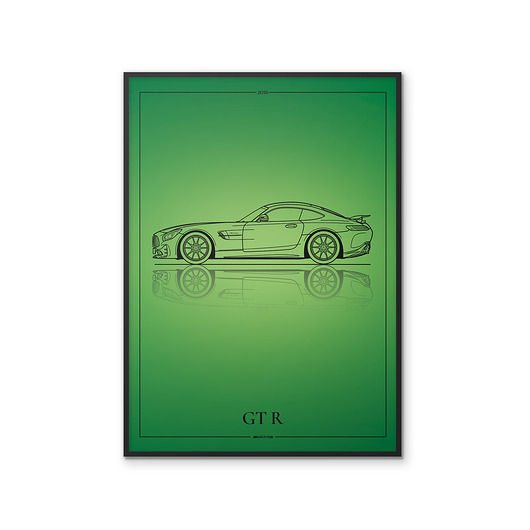plakaty Plakat Motoryzacja - Mercedes AMG GT R