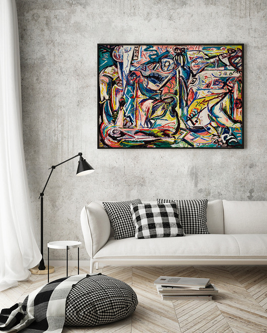 plakaty Plakat  Nowoczesna kolorowa abstrakcja