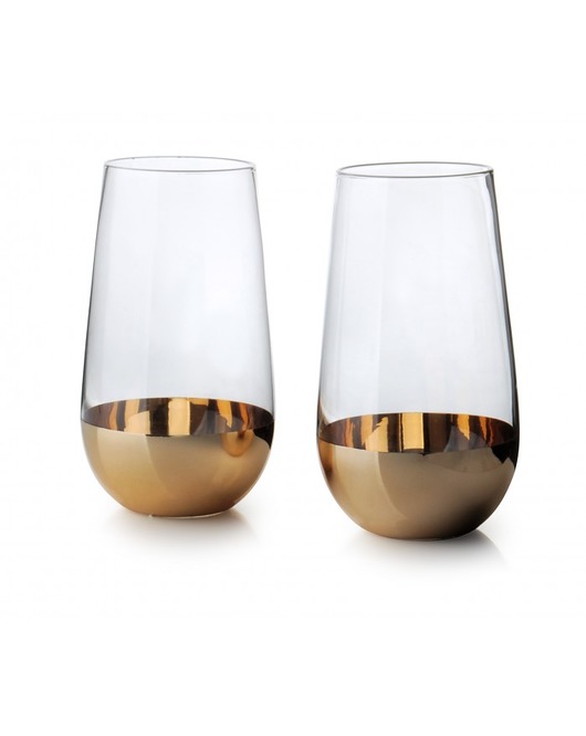 Szklanka 2 szt. Wysoka Miranda Gold MIA home