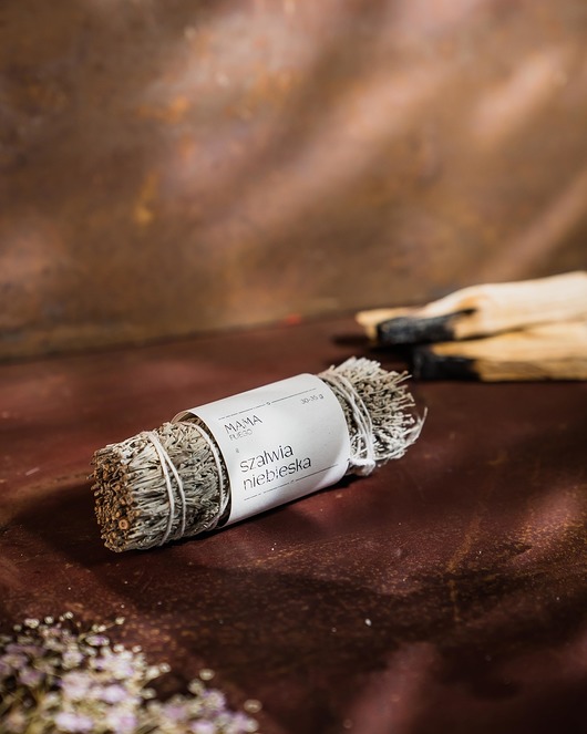 Podstawki pod kadzidełka Szałwia niebieska 30g MAMA FUEGO